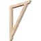 Ekena Millwork Traditional Slat Smooth Bracket, Douglas Fir, 3 1/2"W x 34"D x 46"H BKT04X34X46TRA06SDF - alternate 1